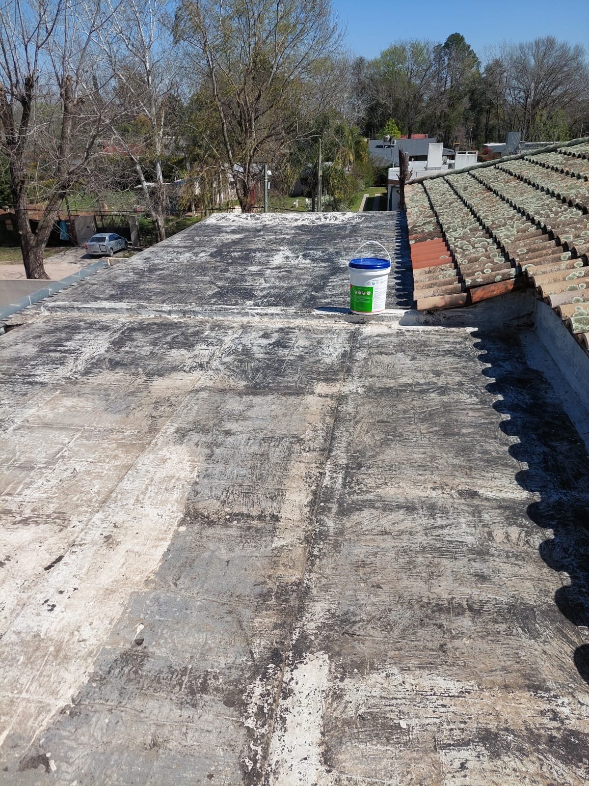 Resultado de trabajo en una terraza